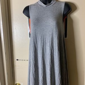 Gray Choker Neck Dress/Shirt